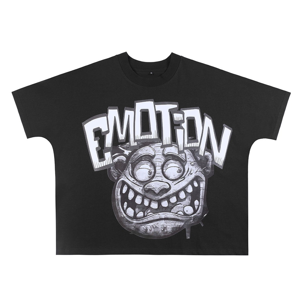 European-style fashionable printed short-sleeved T-shirts for men
