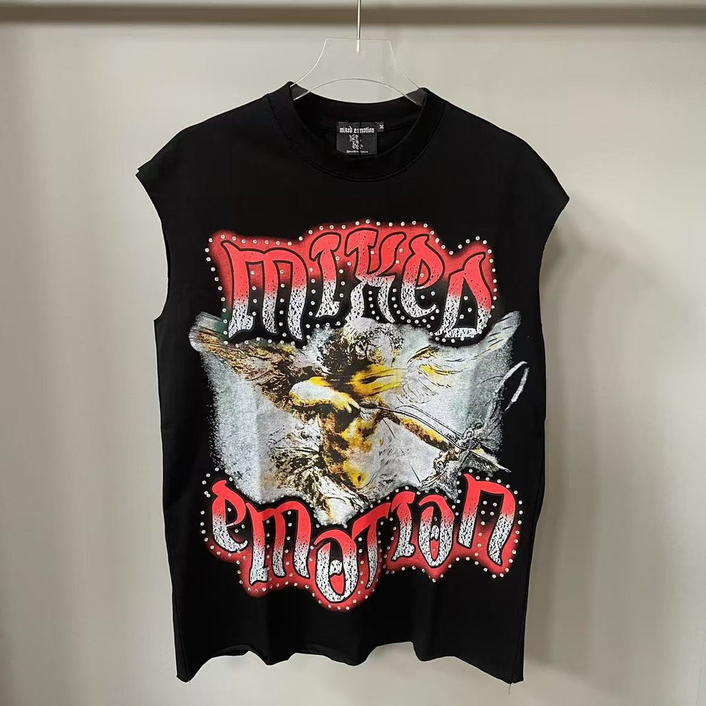 European-style fashionable printed short-sleeved T-shirts for men