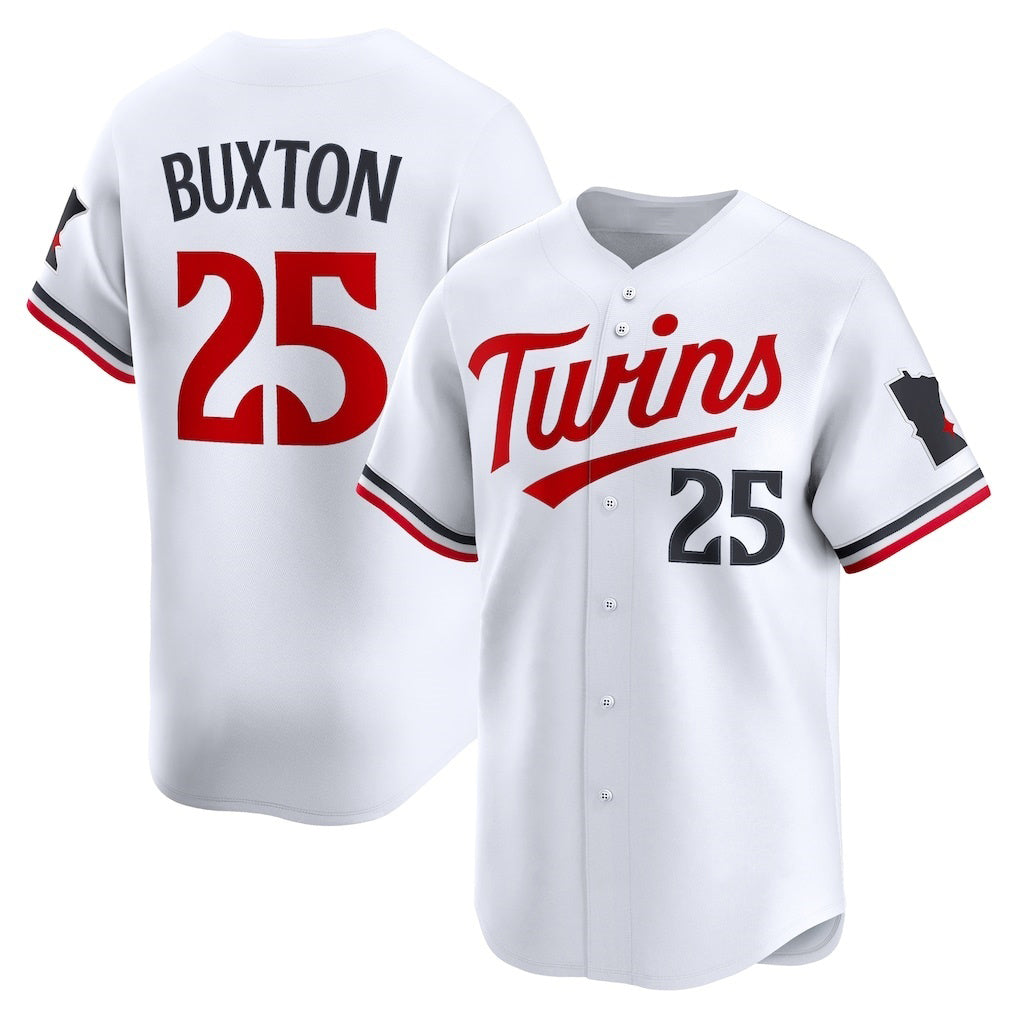 Usanow Minnesota Twins #25 Byron Buxton White  Home Limited Player Jersey