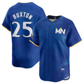 Usanow Minnesota Twins #25 Byron Buxton Royal  2024 City Connect Limited Stitched Jersey