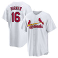 Usanow St. Louis Cardinals #16 Nolan Gorman White  Home Replica Jersey