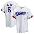 Usanow Texas Rangers #6 Josh Jung White  Replica Player Jersey